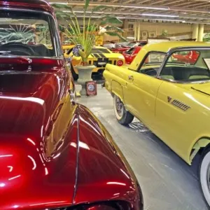 Vintage cars in