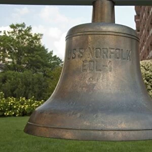 Virginia, Norfolk. USS Norfolk ships bell