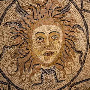 Volubilis Sun Face Mosaic Print Volubilis Sun Face Mosaic Print