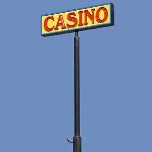 WA, Ellensburg, Wild Goose Casino sign