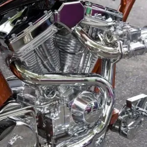WA, Seattle, classic motorcycle