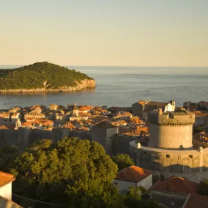 Walled City of Dubrovnik, Southeastern Tip of Croatia, Dalmation Coast, Adriatic Sea