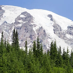 Washington State, Mount Rainier National Park. View from Skyline Trail