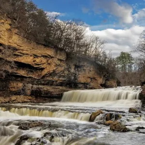 Willow River Falls at Willow River State Park in Hudson, Wisconsin, USA. (Editorial Use Only) Willow River Falls at Willow River State Park in Hudson, Wisconsin, USA. (Editorial Use Only)