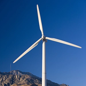 A wind farm in the San Gorgonio Mountain Pass in Palm Springs, California
