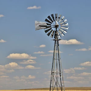 Windmill in wheat field Eastern Washington
