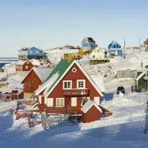 Upernavik Winter Scene Print Upernavik Winter Scene Print
