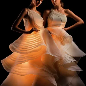 Women in translucent clothing. &copy;Jim Zuckerman / Jaynes Gallery / DanitaDelimont.com
