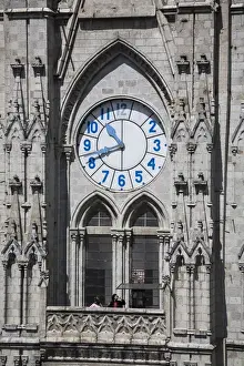 Brent Bergherm Prints: For about $2, visitors can journey up the clock towers at the National Basilica, Quito