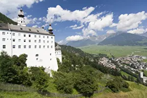 High Prints: Abbey Marienberg, Vinschgau (Val Venosta) overlooking valley vinschga (val venosta)