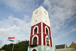 Images Dated 24th January 2006: ABC Islands - ARUBA - Oranjestad: Fort Zoutman / Clock Tower