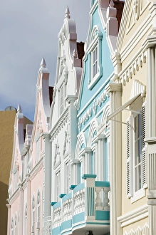 Images Dated 25th January 2006: ABC Islands - ARUBA - Oranjestad: Downtown Dutch Architecture Detail