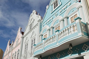 Images Dated 25th January 2006: ABC Islands - ARUBA - Oranjestad: Downtown Dutch Architecture Detail