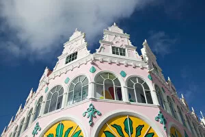 Images Dated 25th January 2006: ABC Islands - ARUBA - Oranjestad: Downtown Dutch Architecture Detail