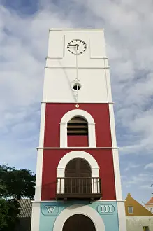 Oranjestad Prints: ABC Islands - ARUBA - Oranjestad: Fort Zoutman / Clock Tower