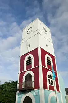 Images Dated 24th January 2006: ABC Islands - ARUBA - Oranjestad: Fort Zoutman / Clock Tower