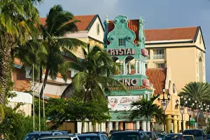 ABC Islands - ARUBA - Oranjestad: Sign for the Crystal Casino on LG Smith Boulevard