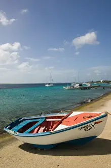 ABC Islands - BONAIRE - Kralendijk: Rowboat & Waterfront