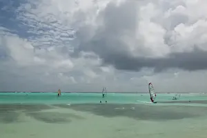 Images Dated 28th January 2006: ABC Islands - BONAIRE - Sorobon Beach: Windsurfing on Lac Bay & Sorobon Beach NR