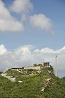 Images Dated 29th January 2006: ABC Islands - CURACAO - Willemstad: Fort Nassau - Commercial Shipping Traffic Tower