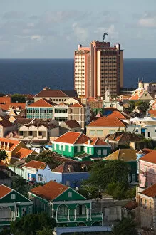 Images Dated 31st January 2006: ABC Islands - CURACAO - Willemstad: View of PUNDA with Plaza Hotel Curacao / Morning