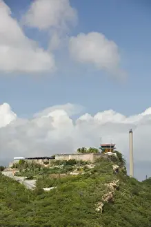 Images Dated 29th January 2006: ABC Islands - CURACAO - Willemstad: Fort Nassau - Commercial Shipping Traffic Tower