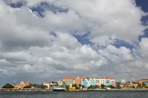 Images Dated 29th January 2006: ABC Islands - CURACAO - Willemstad: View of Otrobanda along Sint Annabaai Harbor
