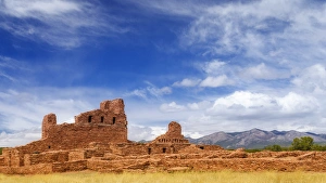 Uninhabited Prints: Abo Ruins, Salinas Pueblo Missions National Monument. New Mexico, USA