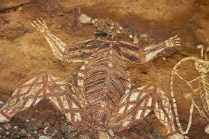 Kakadu Prints: Aboriginal rock art of Namarndjolg, Anbangbang Gallery, at Burrunggui (Nourlangie Rock)