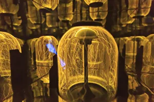 Images Dated 21st November 2015: Abstract, colorful view of electricity and sparks being generated