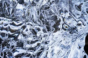 Ice Bubble Prints: Abstract ice patterns background Diamond Beach Jokulsarlon Glacier Lagoon Vatnajokull