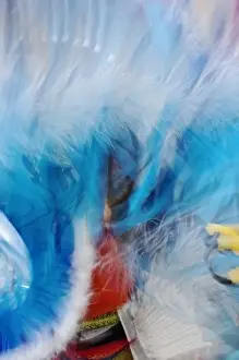 Images Dated 15th July 2007: Abstract motion view of colorfully dressed Native American Indian dance, Montana