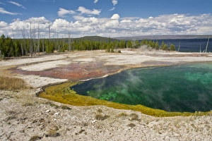 Images Dated 3rd September 2015: Abyss Pool, West Thumb Geyser Basin, Yellowstone National Park, Wyoming, USA