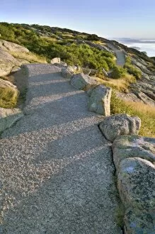 Images Dated 16th August 2005: Acadia National Park, Maine, USA. Trail atop Cadillac Mountain