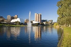 Adelaide Festival Centre, Hyatt Regency Hotel and Torrens Lake, Adelaide, South Australia