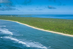 Aerial of Haa'apai, Tonga, South Pacific