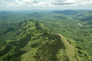 Uganda Gallery: Aerial landscape in south western Uganda