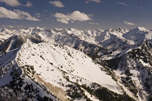 Wasatch Prints: Aerial photo Gobblers Knob, Mill B So Fork, Kessler Peak, Twin Peaks Wilderness area