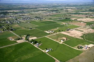 Aerial view of farmland in Canyon County, Idaho