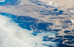 Greenland Prints: Aerial view of Greenland