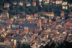Images Dated 23rd December 2005: An aerial view of Heidelberg, Germany. germany, german, europe, european, deutsche