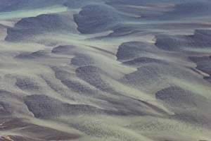 Images Dated 13th August 2011: Aerial view of Hosa river coloured by glacial melt, SW Iceland