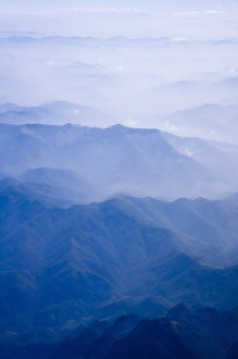 Images Dated 3rd July 2012: Aerial view of mountain layers