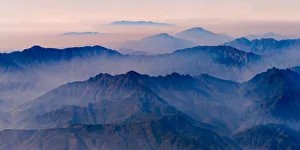 Images Dated 31st March 2018: Aerial view of mountains, China