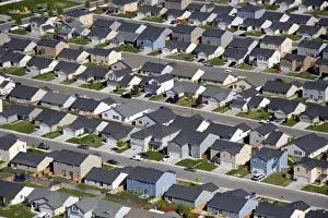 Housing Prints: Aerial view of suburban housing development in Canyon County, Idaho