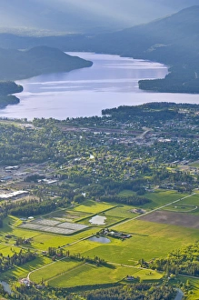 Vast Prints: Aerial view of Whitefish Montana