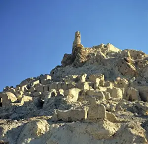 Afghanistan Prints: Afghanistan, Bamian Valley. Legend tells that Genghis Khan and his army killed every