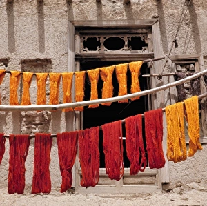 Dyed Prints: Afghanistan, Ghazni. Brightly-colored wool