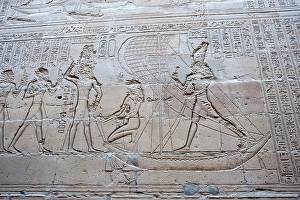 Images Dated 8th April 2024: Africa, Egypt, Aswan. The Temple of Edfu
