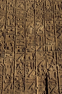 Society Prints: Africa, Egypt, Luxor, Karnak Temple. Hieroglyph detail, 2nd hall of records